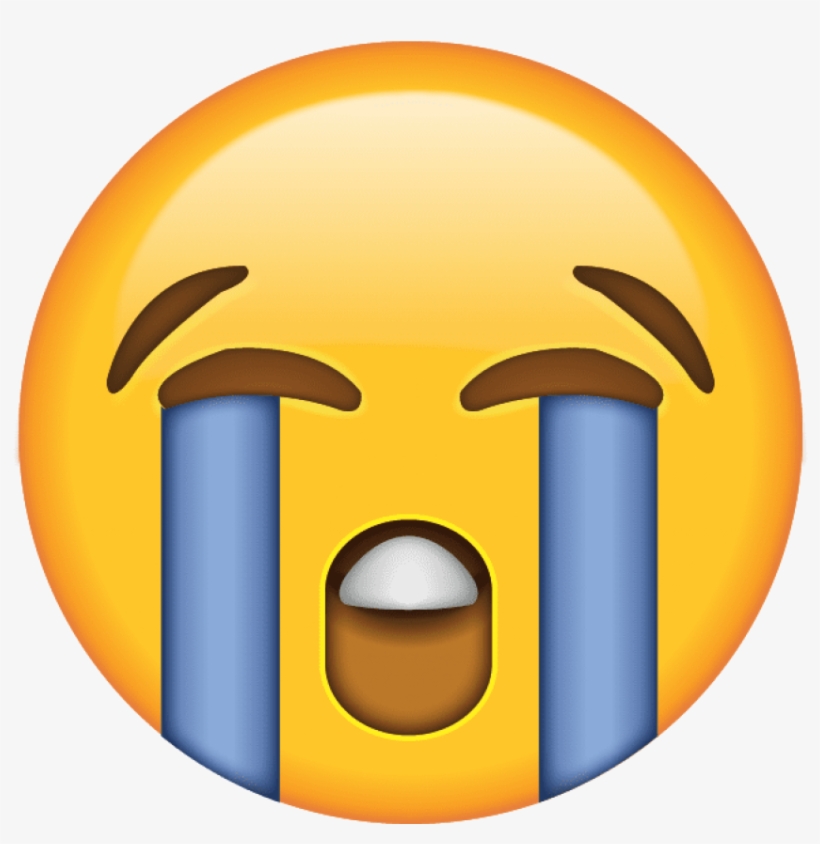 Laugh Cry Emoji Png Crying Face Emoji Png Free Transparent PNG