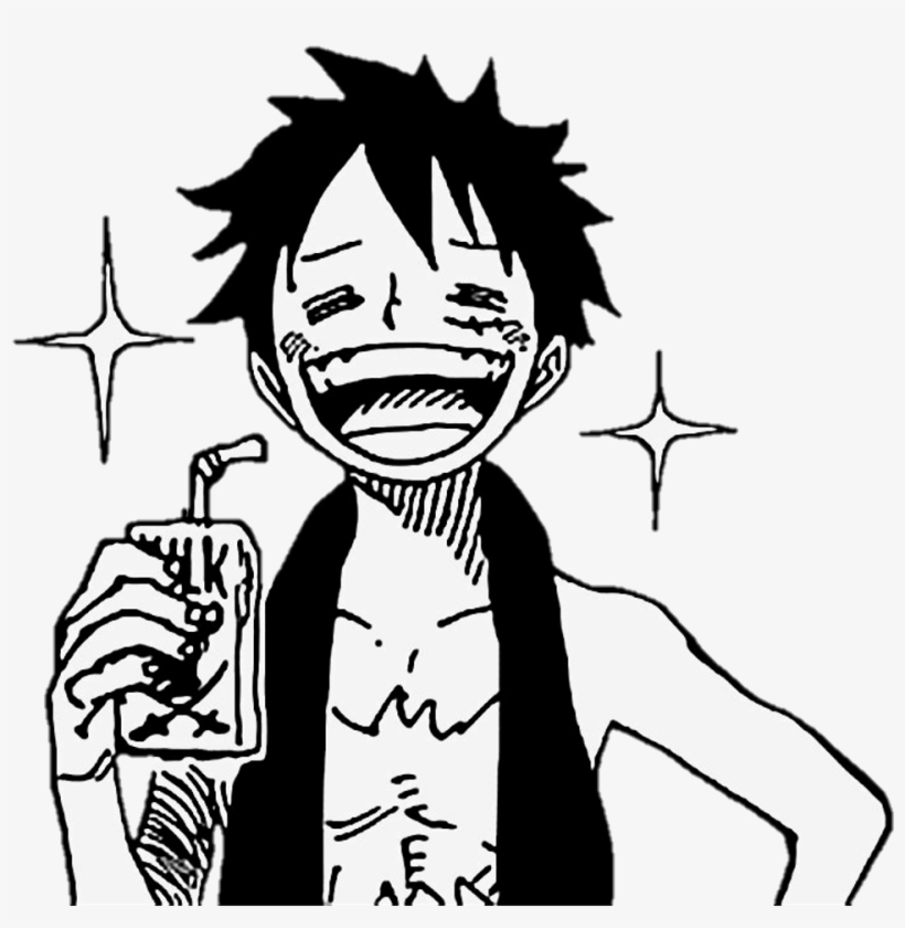 Luffy Pfp Black And White IMAGESEE