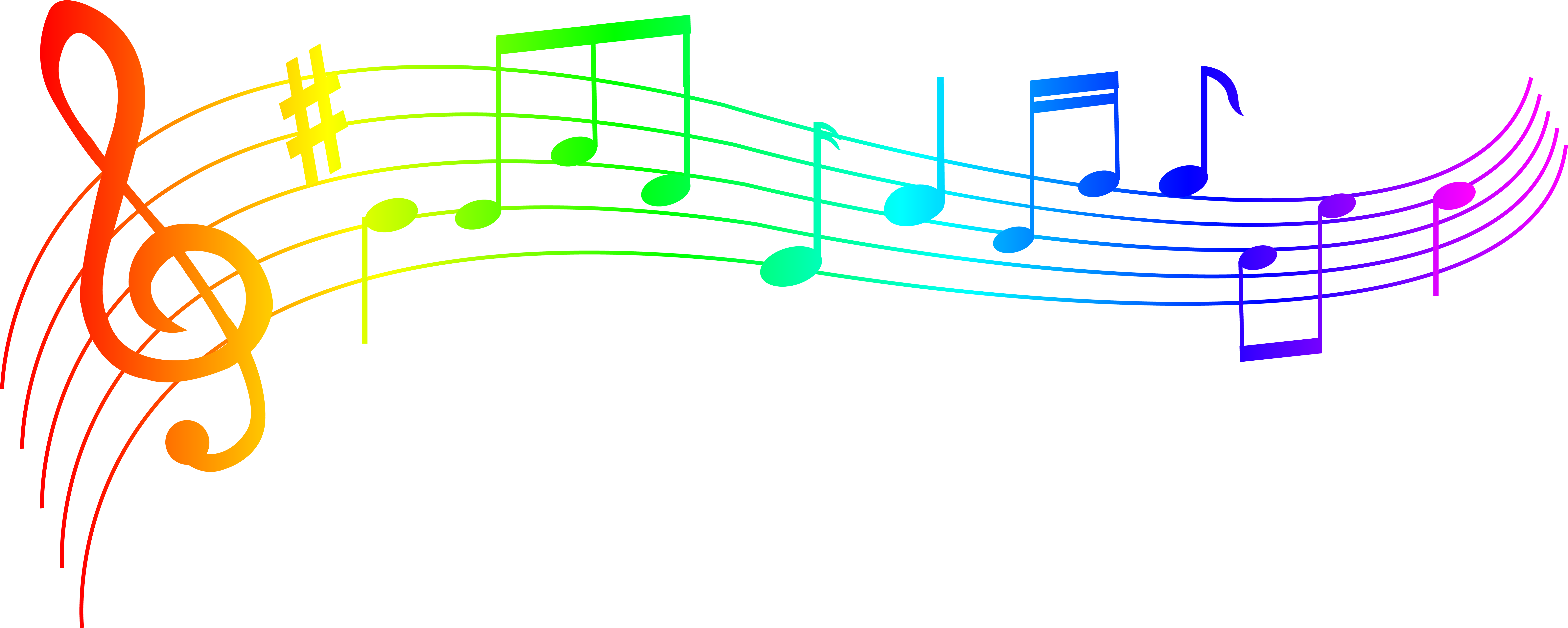 Colored Music Notes Transparent Png Png Play Bank Home