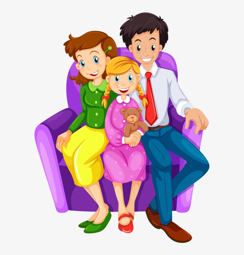 Фотки Lds Clipart, Family Clipart, Cartoon People, - Happy Family Clipart 3, transparent png #105