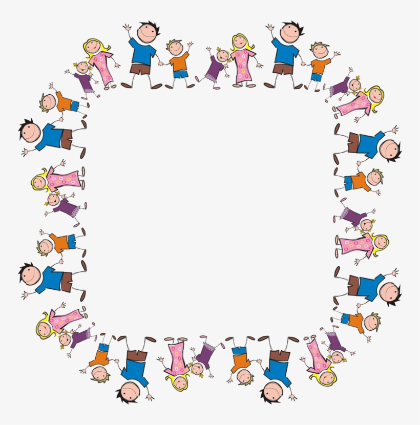 Drawing Computer Icons Family Stick Figure Free Commercial - Family Clip Art Border, transparent png #1176