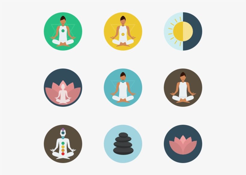 Packs Vector Svg Psd Png Eps - Yoga Icon Transparent, transparent png #1204