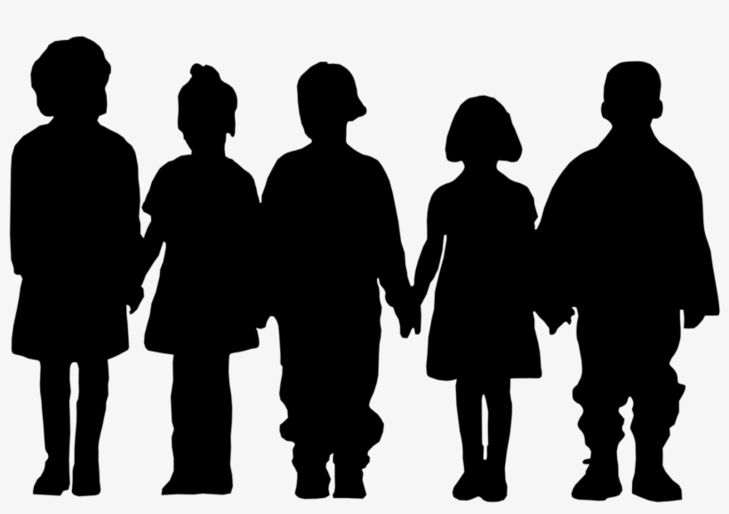 Graphic Library Download Can Someone Please Help Me - Children Silhouette Png, transparent png #1285