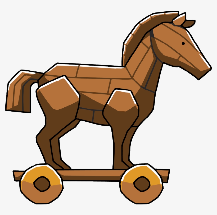 Horses Clipart Watercolor - Virus Caballo De Troya, transparent png #1286
