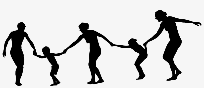 Png Transparent Library Holding Hands Big Image Png - People Holding Hands Silhouette Png, transparent png #1340