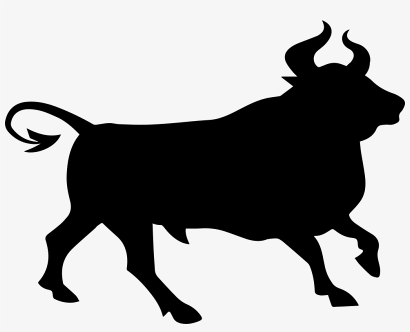 Bull Silhouette Png Svg Free - Bull Clip Art, transparent png #1600