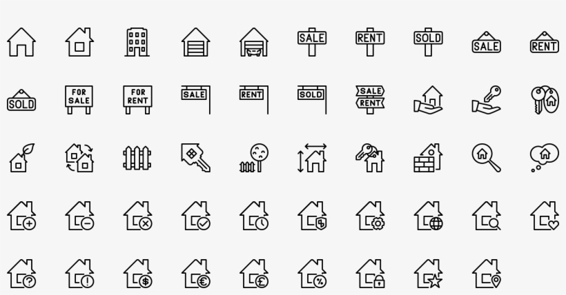 Icon Real Estate - Real Estate For Sale Icons, transparent png #1655