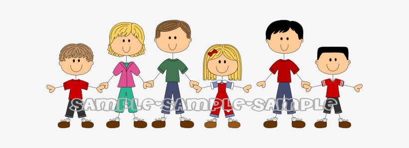 Big Happy Family - Family With 3 Sons And 1 Daughter, transparent png #167