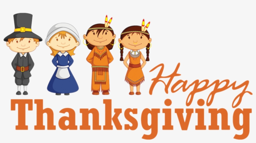 Transparent Happy Thanksgiving With Pilgrim And Native - Red Indian Wishing Thanksgiving Sticker (oval), transparent png #1688
