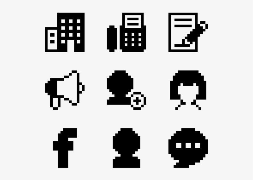 Contacts 40 Icons - Icon Pixel, transparent png #1846
