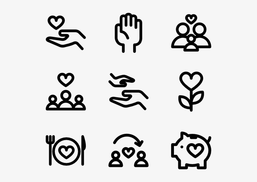 Charity Line 30 Icons - Video Game Icons, transparent png #1867