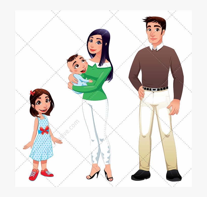 Visit - Father And Mother Cartoons, transparent png #2083
