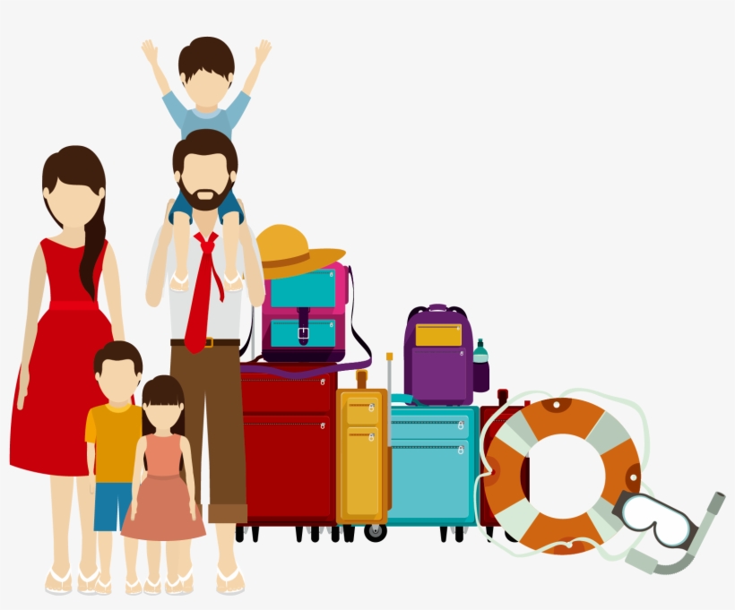 Family Travel Illustration, transparent png #2182