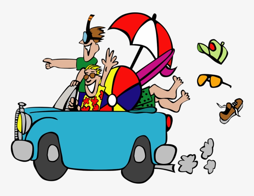 Cartoon Related - - 2 Girls Road Trip Clipart, transparent png #2208