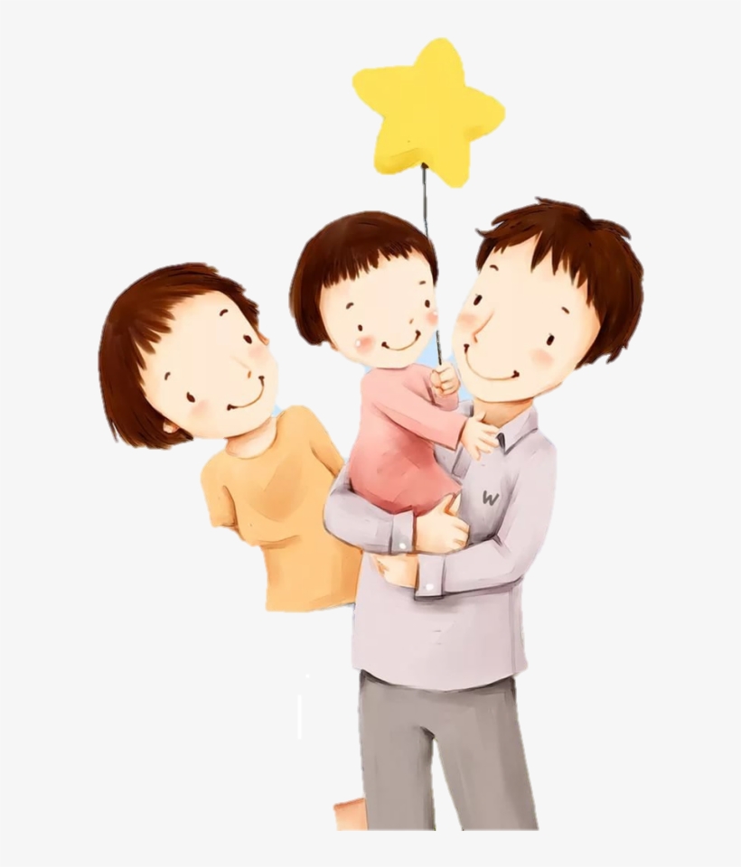 Family Cartoon Clip Art - Happy Family Cartoon, transparent png #2210