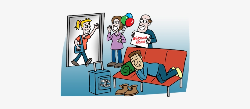 How To Sleep In The Airport - Airport, transparent png #2214