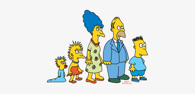 Los Simpsons Originales De The Tracey Ullman Show - Simpsons 1987, transparent png #2235