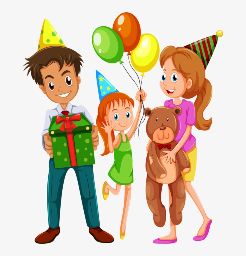 Png Scrapbook Cliparthappy - Dibujo De Familia De Cumpleaños, transparent png #2374