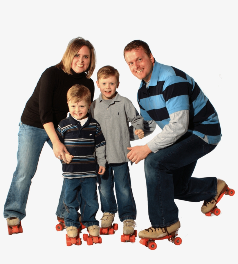 Family Roller Skating - Family Roller Skating Png, transparent png #2636