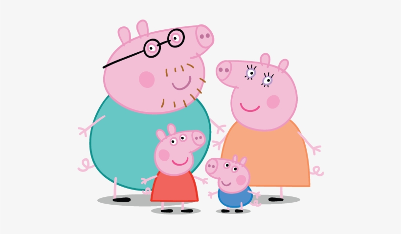 Peppa Pig Personajes - Familia De Peppa Pig, transparent png #2709