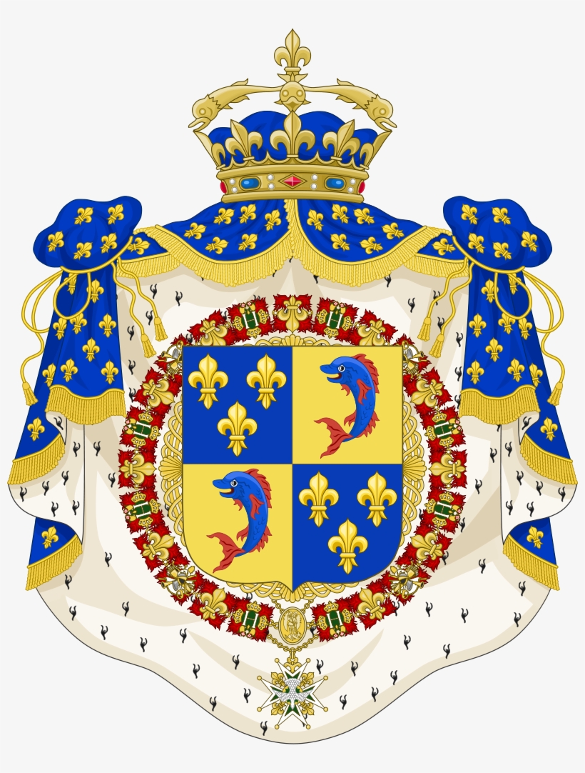 French Royal Coat Of Arms - Royal French Coat Of Arms, transparent png #2716