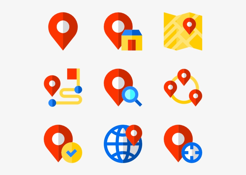 Location Set 37 Icons - Different Location Icon Png, transparent png #275