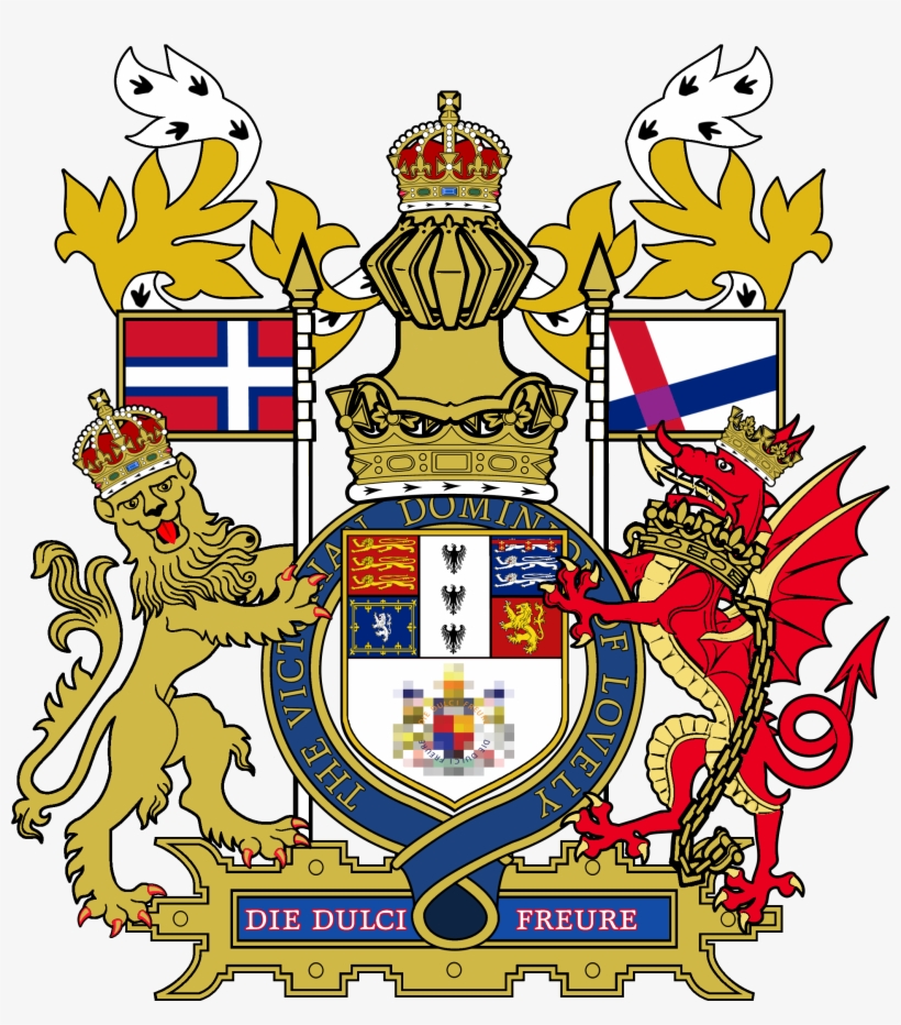 Royal Coat Of Arms As Used In Lovely - Royal Coat Of Arms Template, transparent png #2774