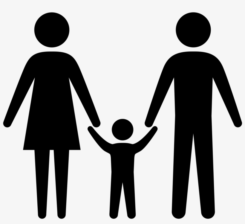 Family Holding Hands Silhouette, transparent png #2880