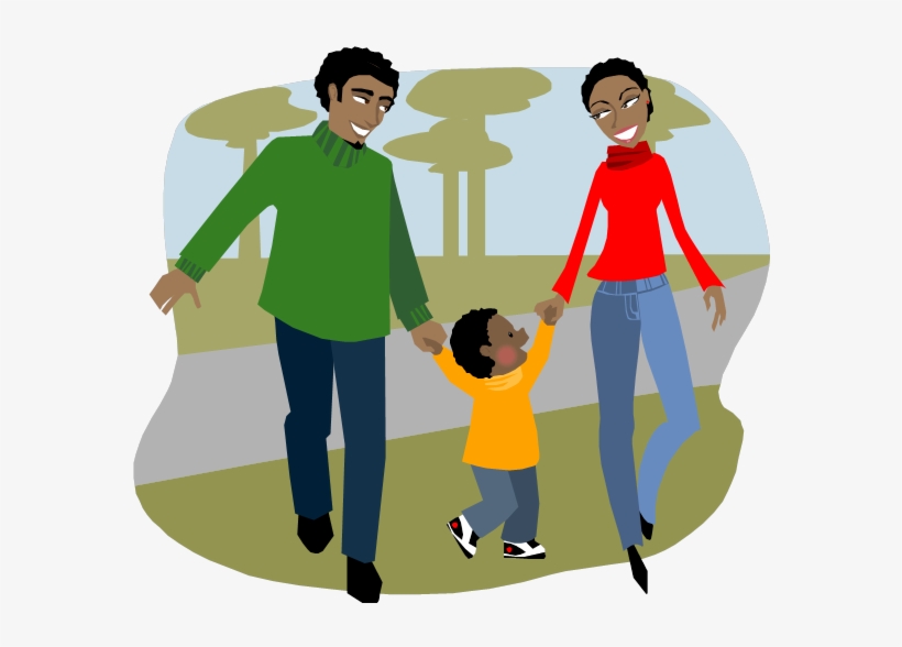 Family Fun Clipart - Family Walking Clip Art, transparent png #2928