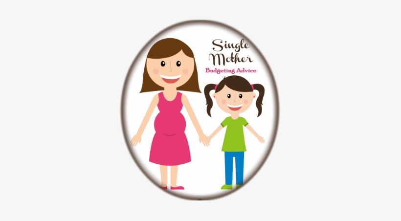 Single Mother Budgeting Advice Badge - Single Parent Family Clipart, transparent png #2957