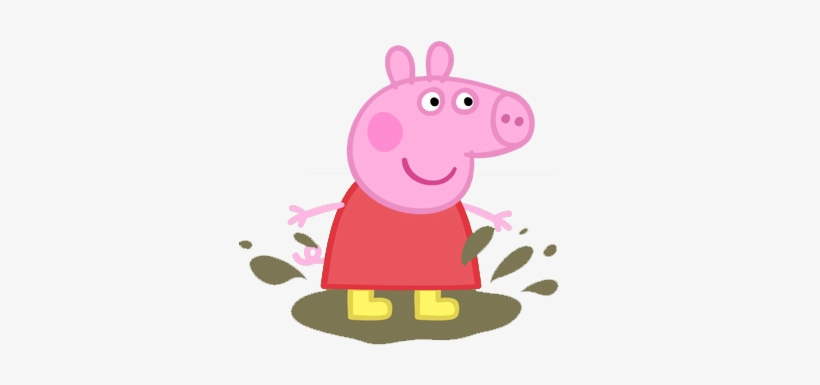 Passatempo Da Ana Imagens - Peppa Pig In Muddy Puddle, transparent png #2983