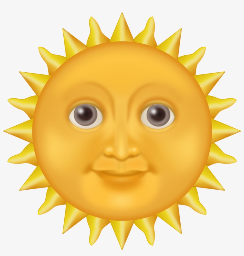 Sun Emote By @pomprint, My Version Of The Sun Emoji - Sun Emoji, transparent png #3079