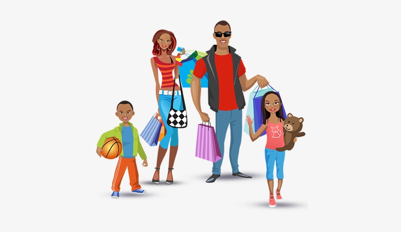 Mobi4 Smart Shopping - Family Shopping Png, transparent png #3158