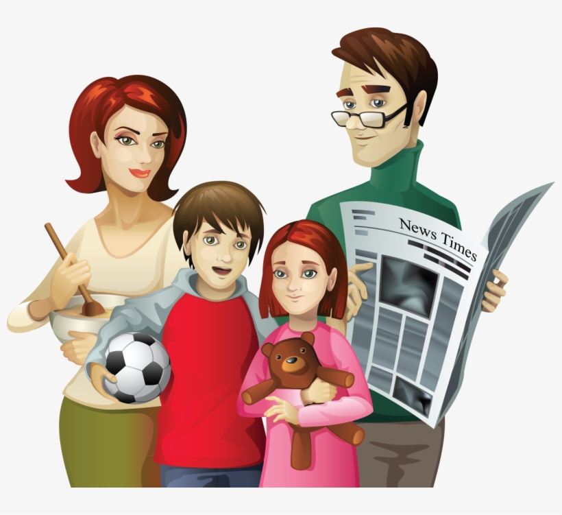 Park Clipart Happy Family - Family Background, transparent png #3312