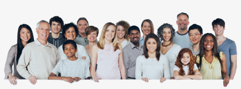 South Lanarkshire National Entitlement Card - Diverse People Holding Sign, transparent png #3342