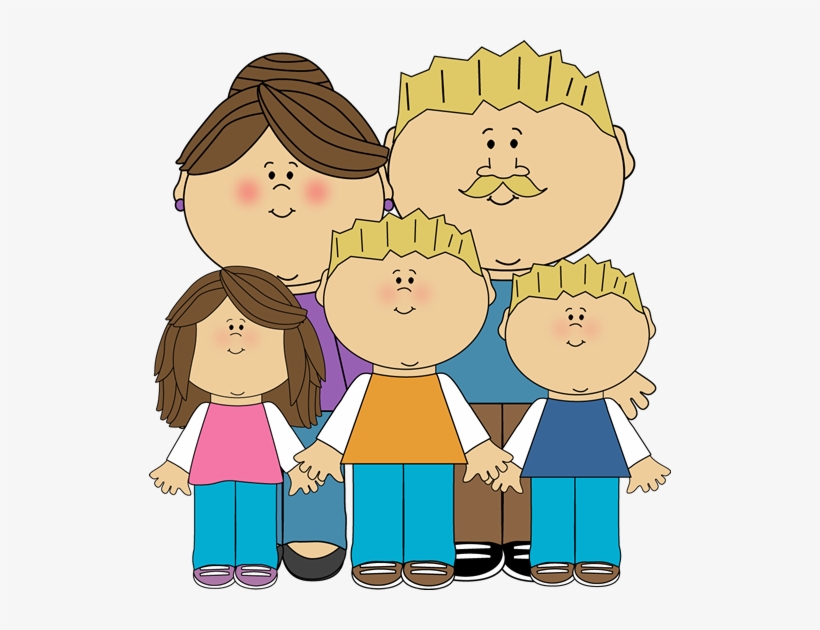 Step Family Clipart - Kids Family Clipart, transparent png #3380