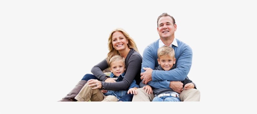 Home Security Los Angeles - Family In Front Of House, transparent png #344