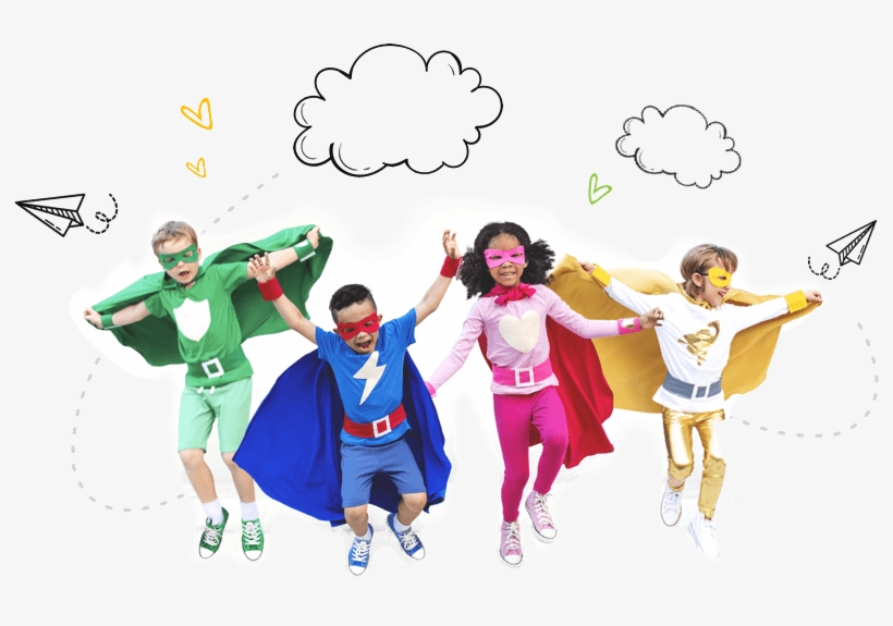 Pre-k Program - Kids Dressed As Superheroes, transparent png #3486