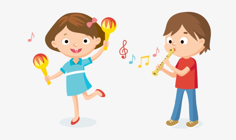 Graphic Library Collection Of Kids Playing High Quality - Children Music Clipart, transparent png #3492