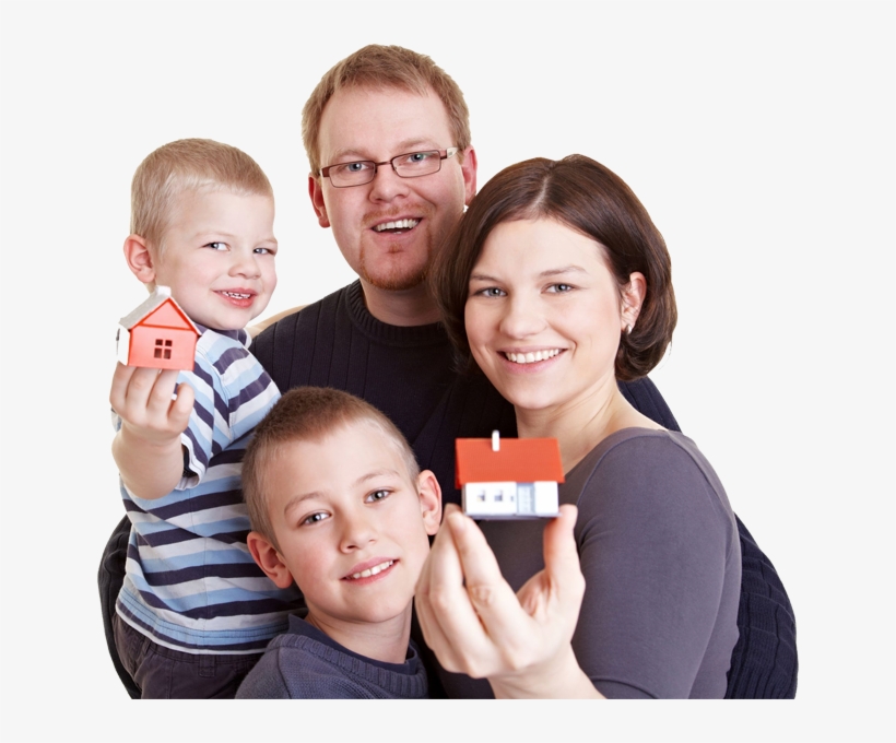 Loan For Second Home - Happy Family House Png, transparent png #355