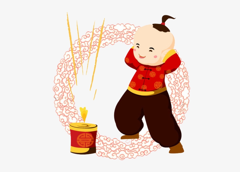 Firecracker Chinese New Year Reunion Dinner Festival - 双 龙 戏 珠 图案, transparent png #3631