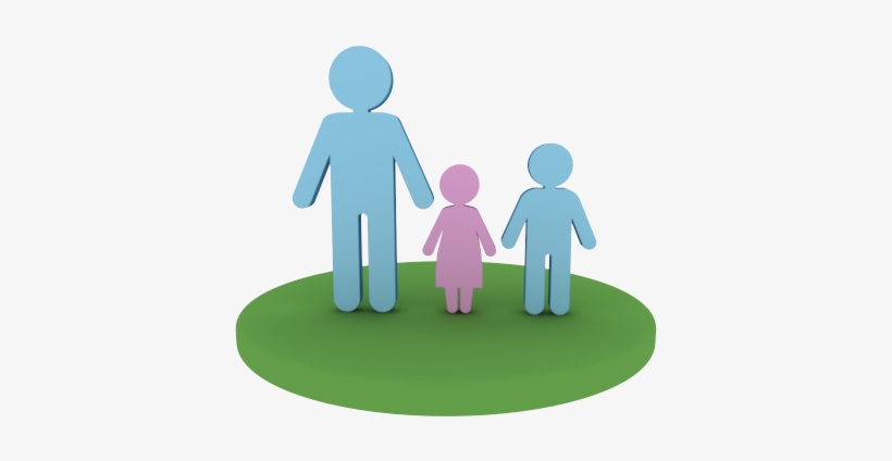 Single Clipart Single Parent Family - Family, transparent png #3709