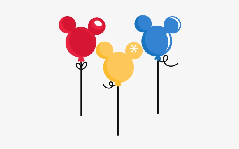 Walt Disney World Balloons Clipart Amp Walt Disney - Mickey Mouse Balloons Png, transparent png #3808