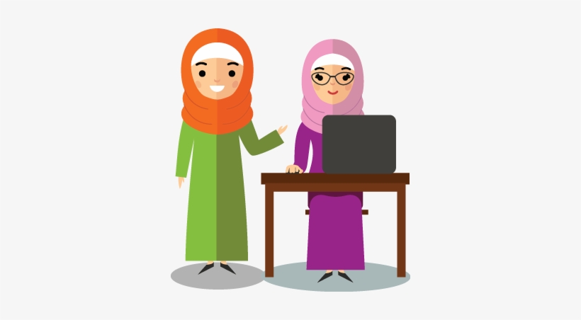 Muslimkids - Tv - Muslim Teacher Cartoon Png, transparent png #3853