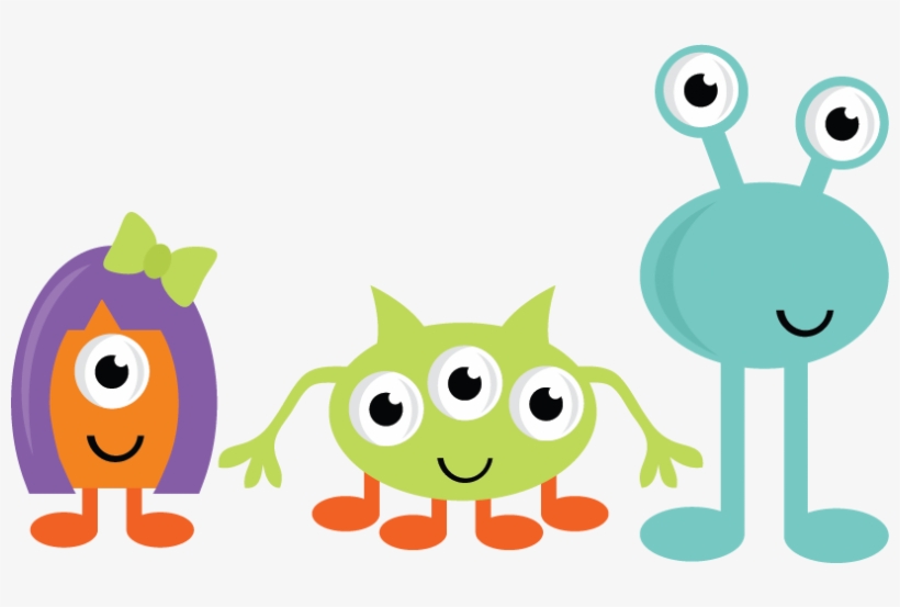 Monster Clipart - Cute Monster Clipart, transparent png #3907
