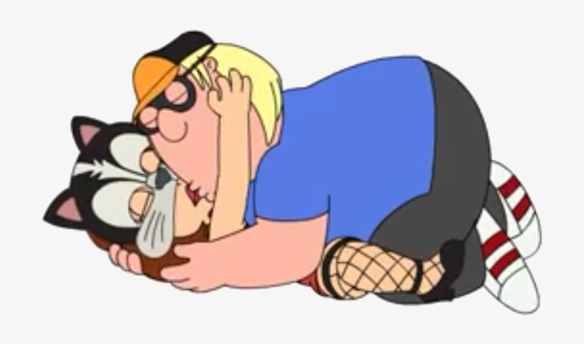 Meg N Chris Kissing - Meg Griffin Slutty Cat, transparent png #3948