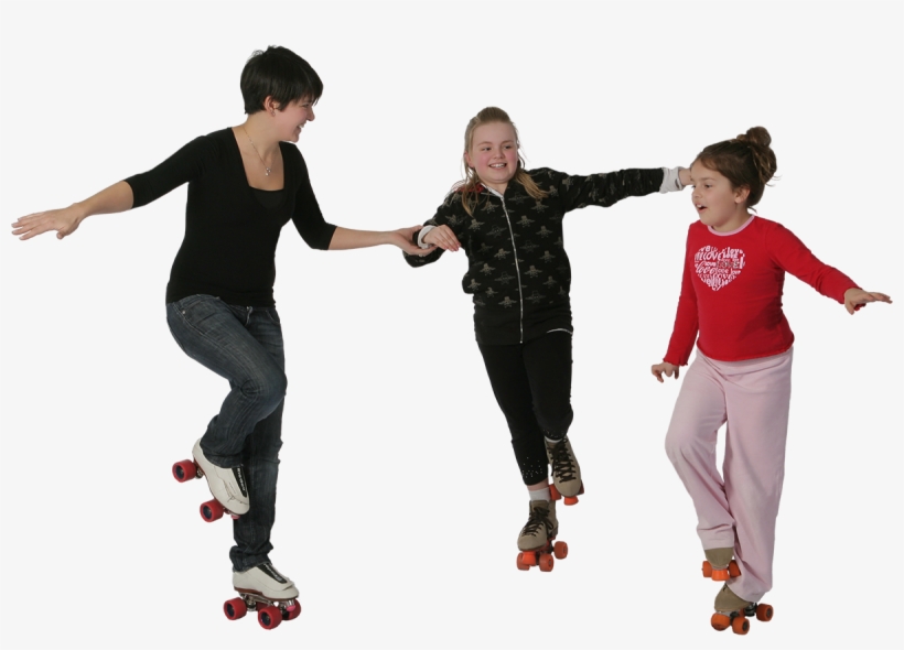 Fun Family Skate Night - Roller Skate Person Png, transparent png #4110