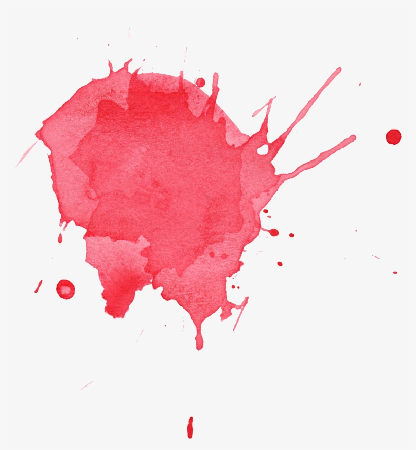 Transparent Youtube Watercolor - Red Watercolour Splash Png, transparent png #4136