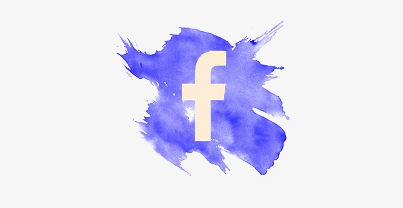 Facebook - Watercolor Facebook Logo Png, transparent png #4167