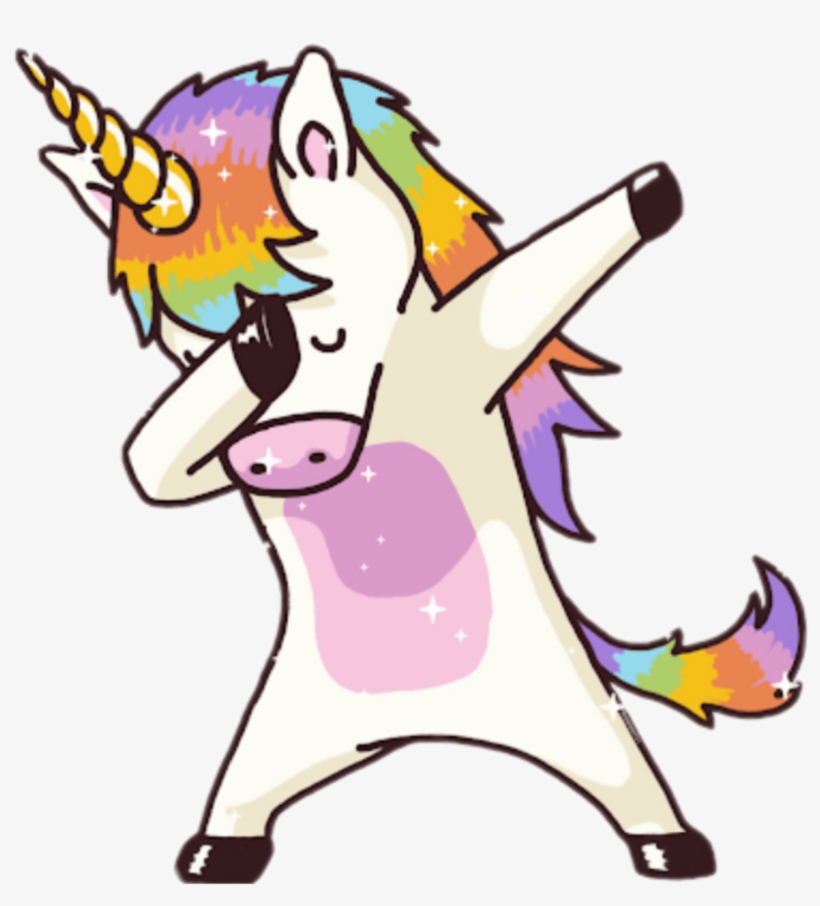 Picture Transparent Tumblr Clipart Png - Unicorn Dab, transparent png #4333